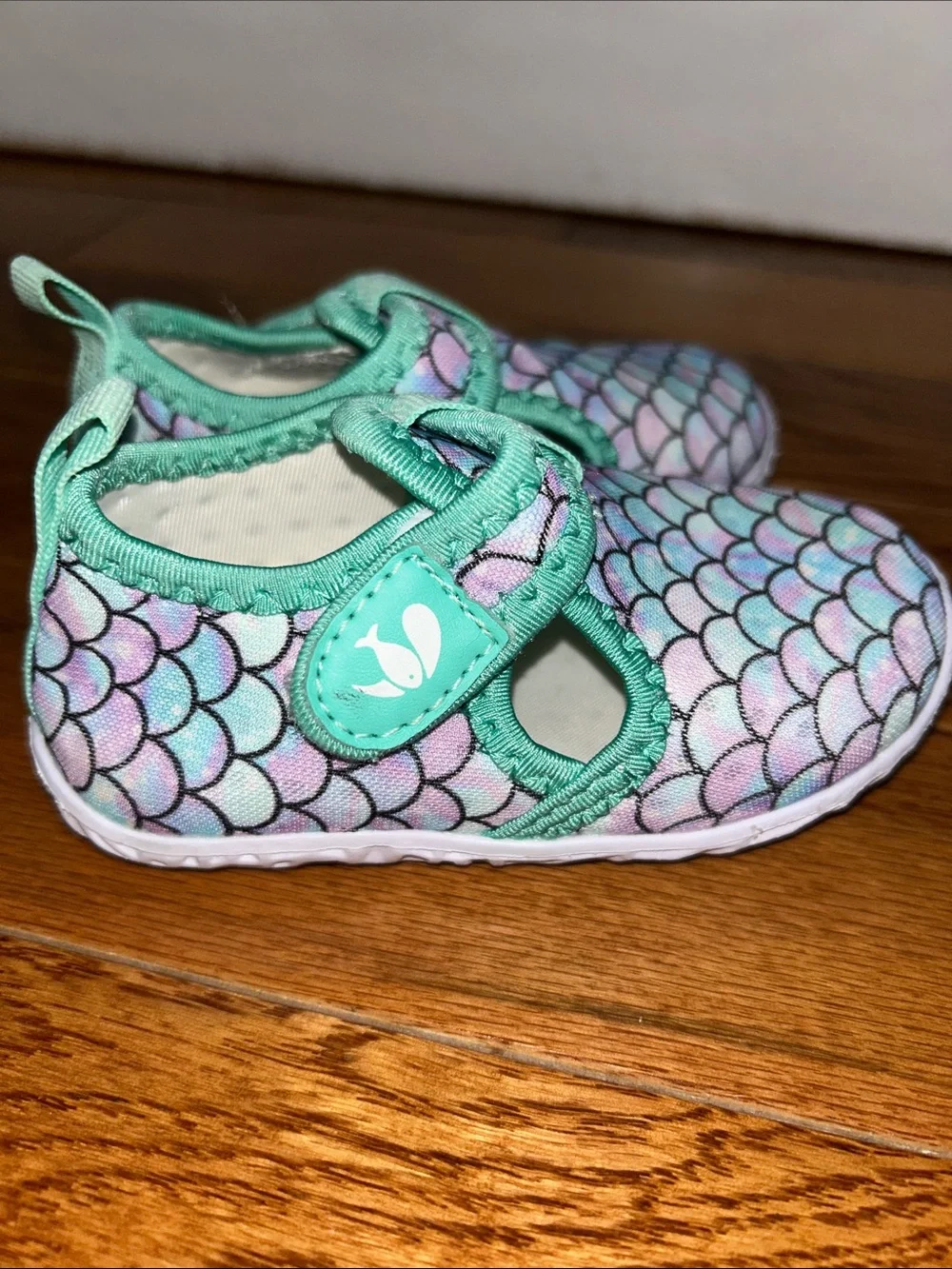 Toddler Mermaid Scale Aqua Slip-On Water Shoes